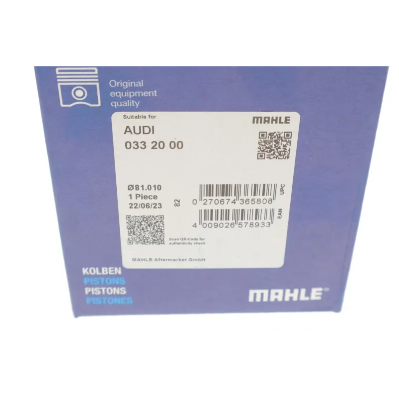 Поршень Audi A3/A4/VW Passat 1.6 96-10 (81.01mm/STD)