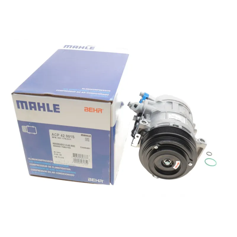 Компресор кондиціонера MAHLE ACP 42 001S для Mercedes-Benz Sprinter, Vito CDI, 12V, Ø 120мм, 6 канавок