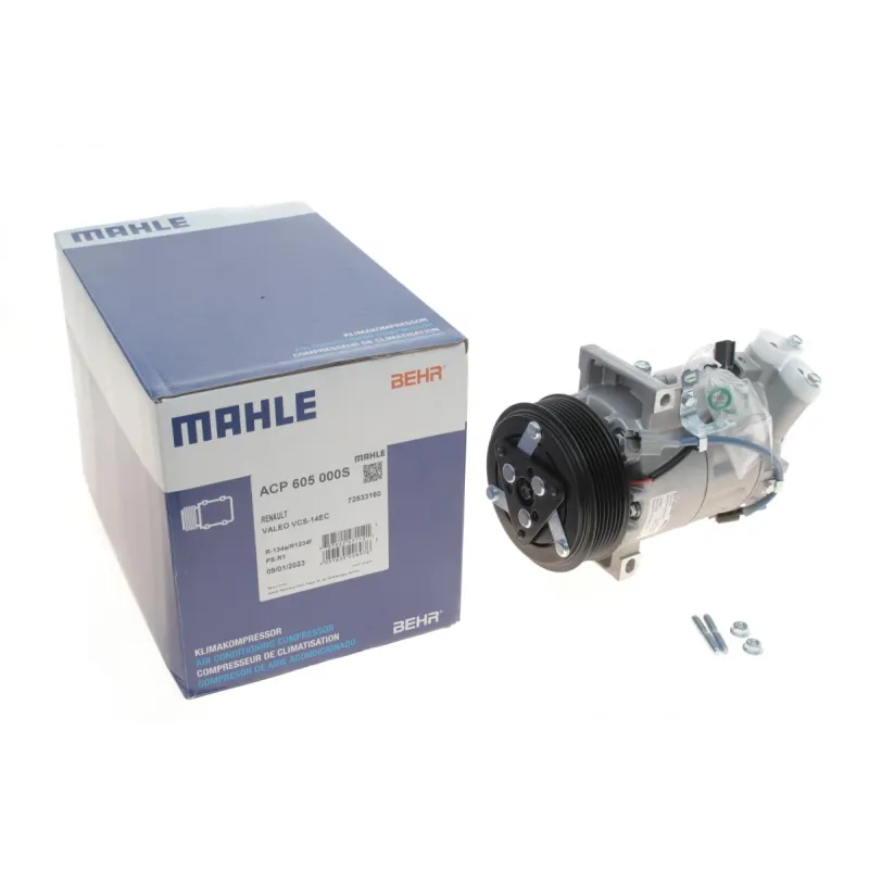Компресор кондиціонера MAHLE ACP 605 000S для Renault Captur/Clio IV 0.9/1.2TCe 13- Ø115мм