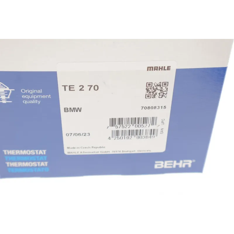 Термостат EGR MAHLE TE 2 70 для BMW 5 (E39) 530d 1998-2003, 70°C
