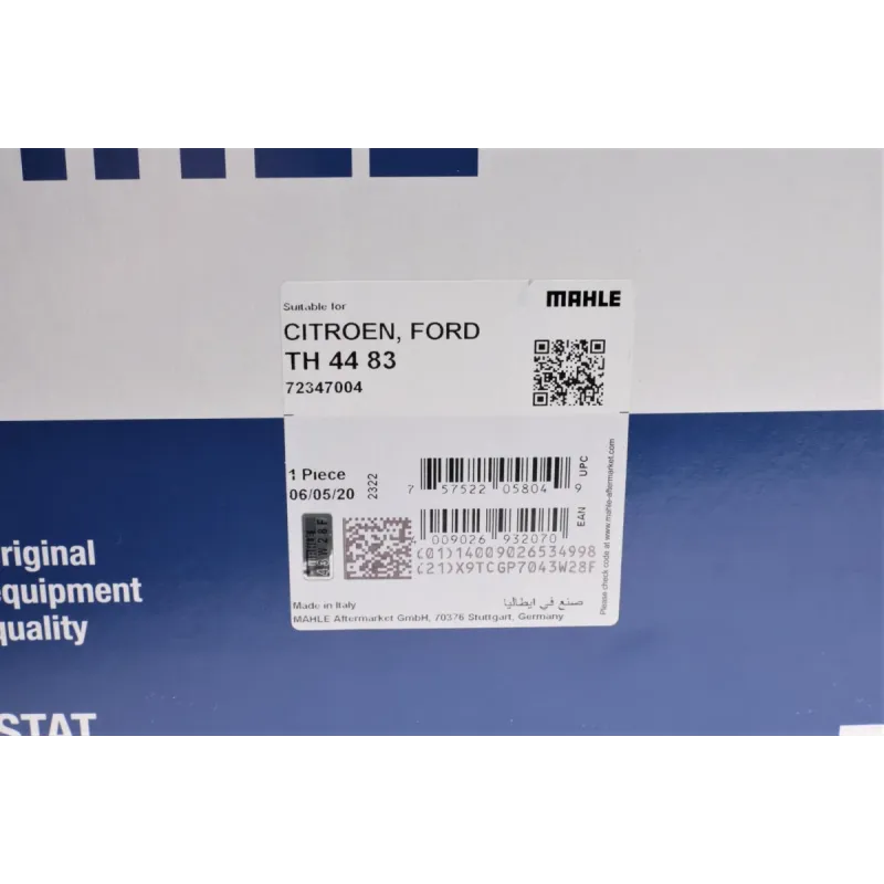 Термостат MAHLE TH 44 83 (83°C) для Fiat Scudo, Citroen C4, Ford Focus