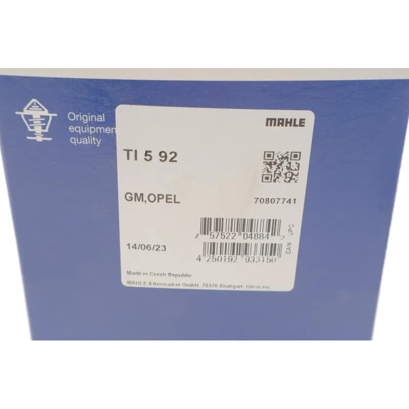 Термостат MAHLE TI 5 92 для Opel Astra G/Vectra B/C 1.8i 16V 95- (92°С)