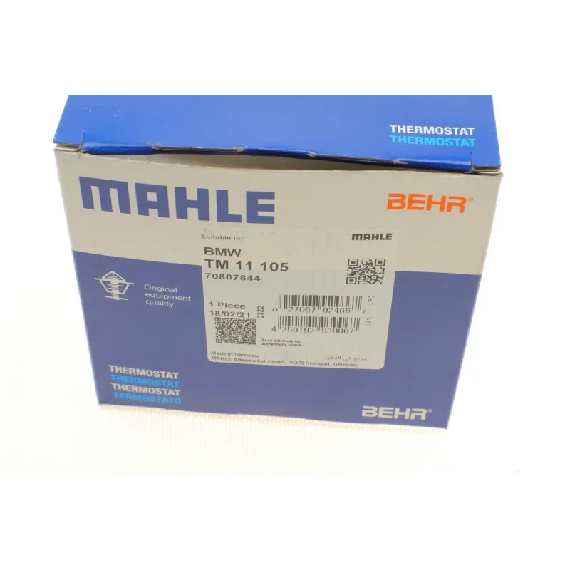 Термостат MAHLE TM 11 105 для BMW 5 (E39) 7 (E38) 1996-2004 (105°C)