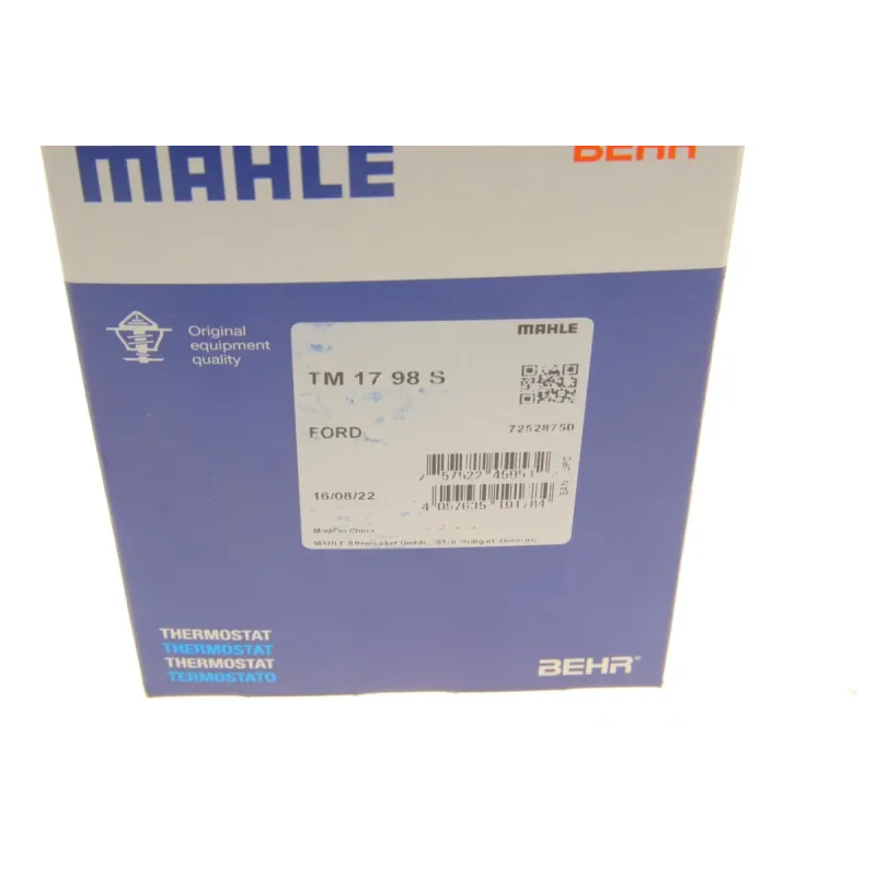 Термостат MAHLE TM 17 98 S для Ford Mondeo III 1.8/2.0 16V 2000-2007 (98°C)