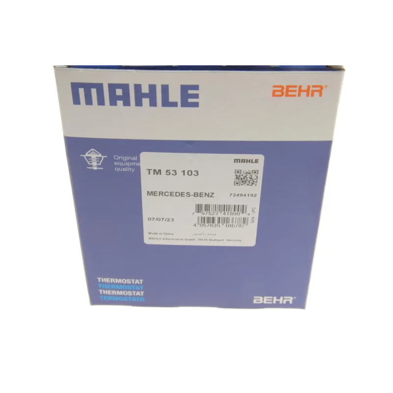 Термостат MAHLE TM 53 103 для Mercedes-Benz C-Class W204, E-Class W212 1.8i (M271) 103°C