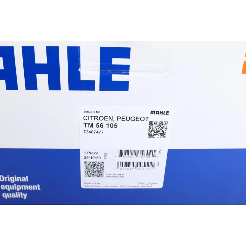 Термостат MAHLE TM 56 105 з датчиком для Citroen Berlingo, Peugeot Partner 1.4/1.6 105°C