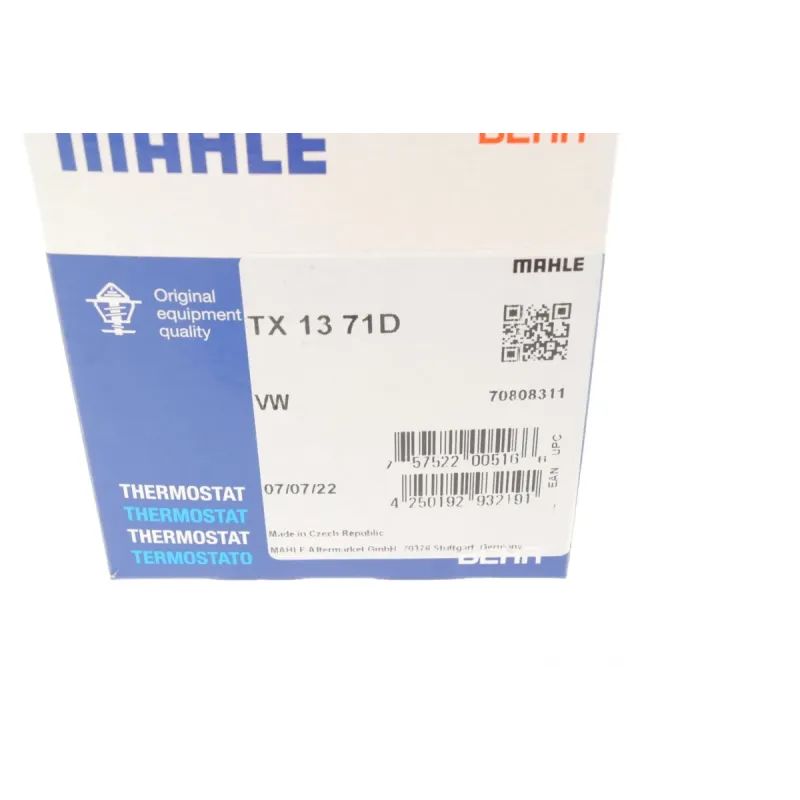 Термостат MAHLE TX 13 71D для Audi A6 C4, VW Golf 1.6-2.0i/1.9TDI, 71°C