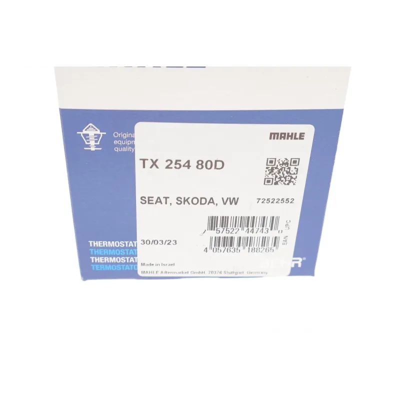Термостат Skoda Octavia III 1.2/1.4TSI 12-17/Fabia III/VW Polo 1.0/1.0TSI 14-