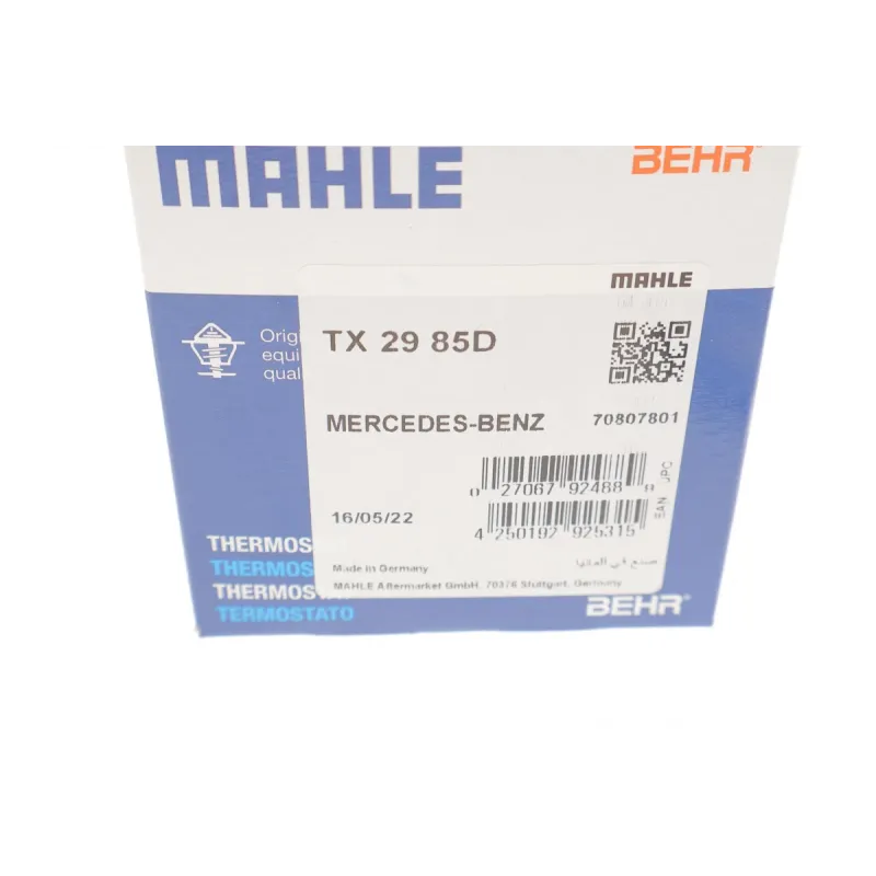 Термостат MAHLE TX 29 85D для Mercedes-Benz OM601-603, 85°C