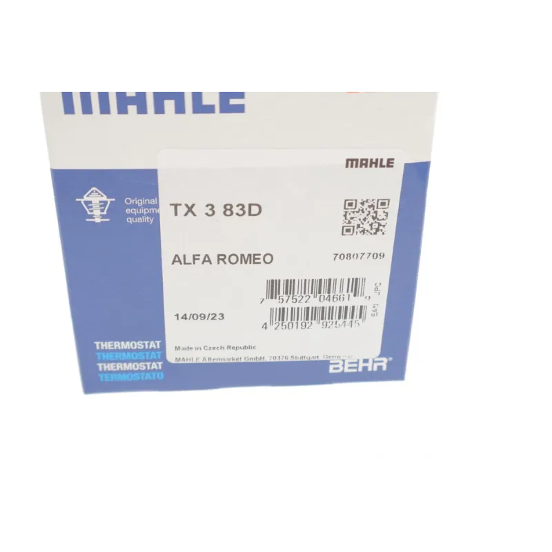 Термостат MAHLE TX 3 83D для Jeep Cherokee/Wrangler, Chevrolet Camaro 83°C