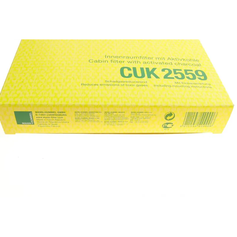 Фільтр салону вугільний MANN-FILTER CUK 2559 для Ford Focus C-Max, Mondeo IV, Galaxy WA6, C-Max DM2, Kuga I