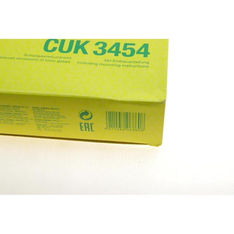 Фільтр салону вугільний MANN-FILTER CUK 3454 для Renault Trafic, Opel Vivaro, Nissan Primastar 2001-