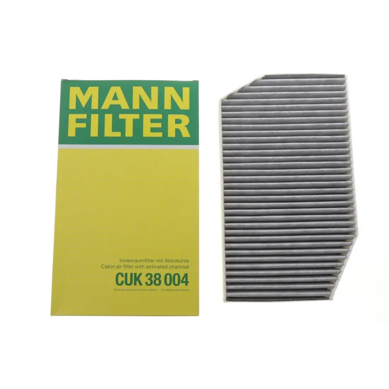 Фільтр салону вугільний MANN-FILTER CUK 38 004 для BMW 5 (G60/G90/G68) 7 (G70) 2022-, 372x221x42 мм