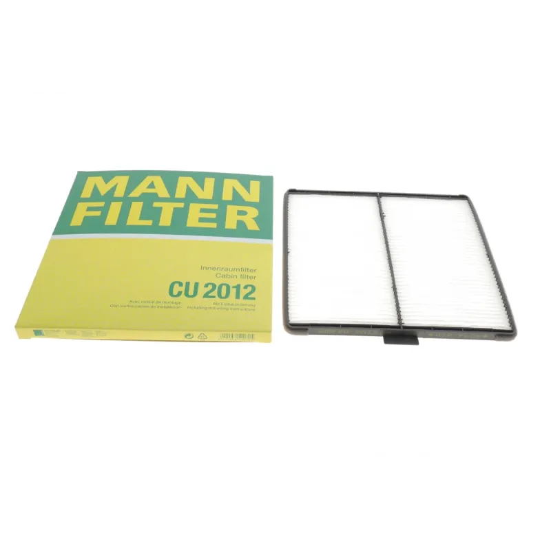 Фільтр салону MANN-FILTER CU 2012 для Daewoo Matiz KLYA 1998-2003, Chevrolet Spark M200 2005-, 197x188x10 мм
