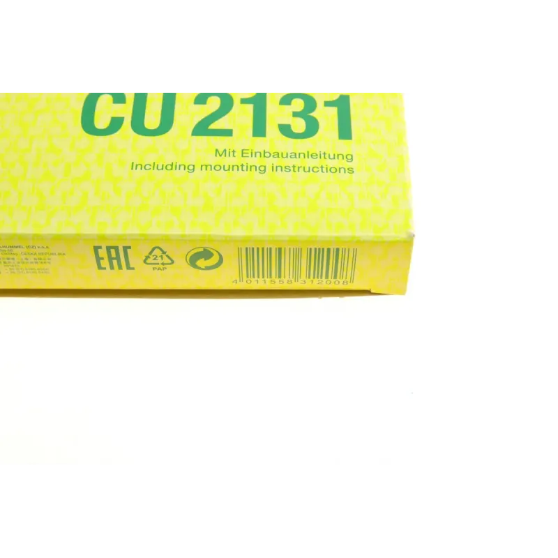 Фільтр салону MANN-FILTER CU 2131 для Toyota Camry, Lexus GX, Subaru Legacy, пиловий, 218x218x18 мм