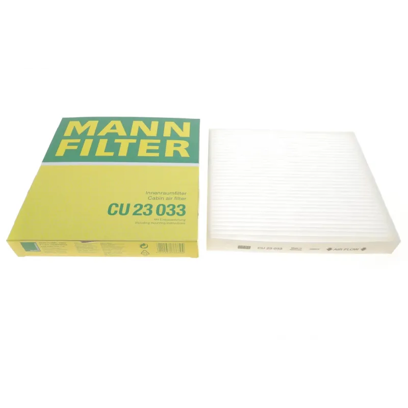 Фільтр салону MANN-FILTER CU 23 033 для Hyundai Ionic 6, Kia Niro II 2022-, 210x227x30 мм