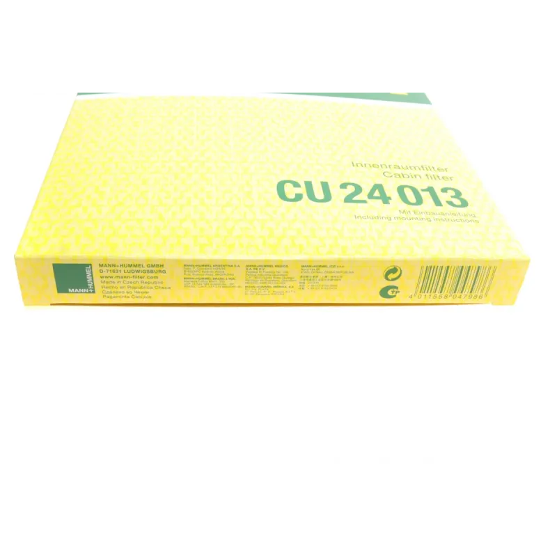 Фільтр салону MANN-FILTER CU 24 013 для Hyundai Elantra, i30, Kia Ceed, пиловий, 239x194x20 мм