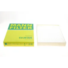 Фільтр салону MANN-FILTER CU 28 009 для Ford Focus IV, Kuga III, Ranger, Mustang Mach-E, 276x225x40 мм
