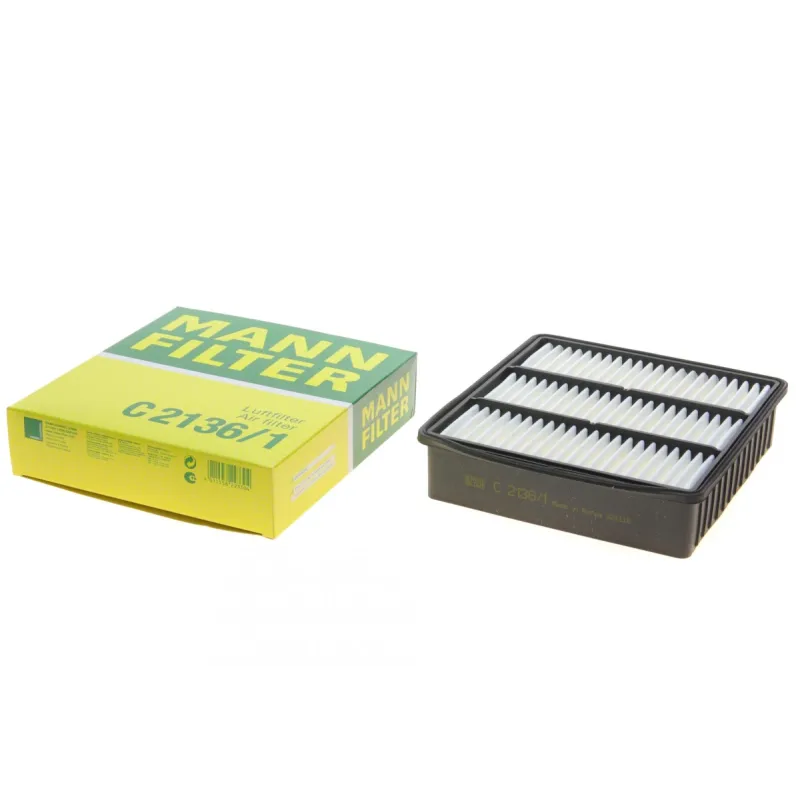 Фільтр повітряний MANN-FILTER C 2136/1 для Mitsubishi Colt, Lancer, Outlander 214x204x51 мм