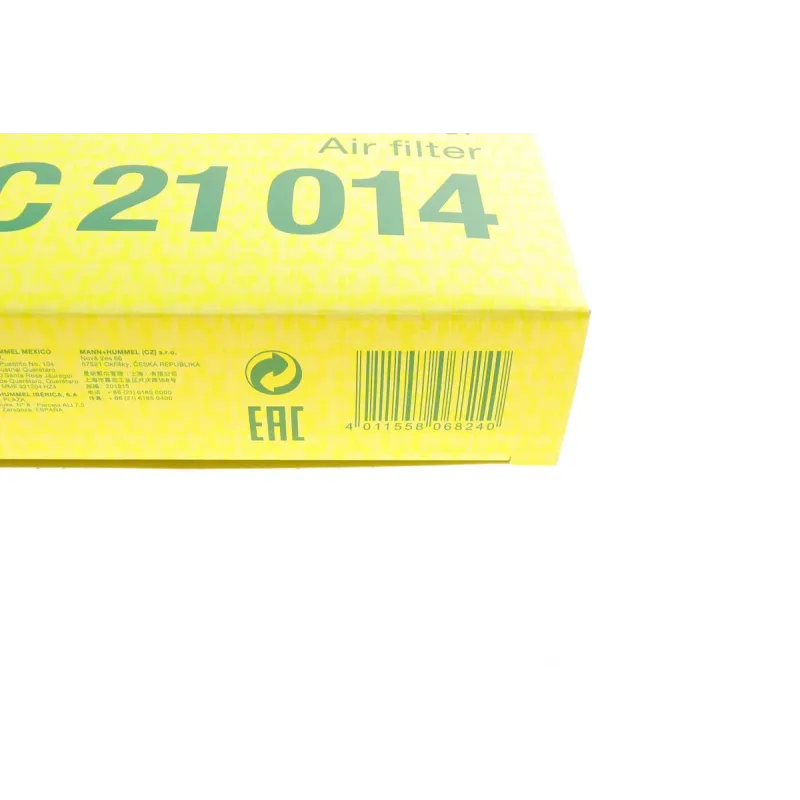 Фільтр повітряний MANN-FILTER C 21 014 для Skoda Fabia, Octavia, VW Golf, Polo 1.6MPI 2014-