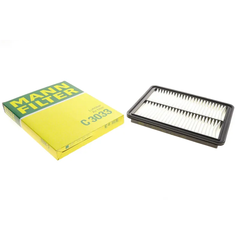 Фільтр повітряний MANN-FILTER C 3033 для Kia Sorento 2.4i/2.5CRDi/3.5i V6 2002-2006, 297x236x34 мм