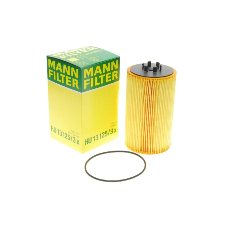 Фільтр масляний MANN-FILTER HU 13 125/3 X для MAN TGA/TGS/TGX 2004-, 202 мм
