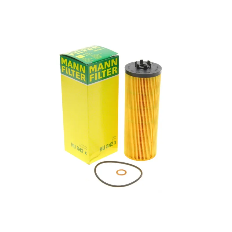 Фільтр масляний MANN-FILTER HU 842 X для Audi A4/A6/A8, VW Passat B5, Skoda Superb 2.5TDI V6 1997-2008, 70x67x195 мм