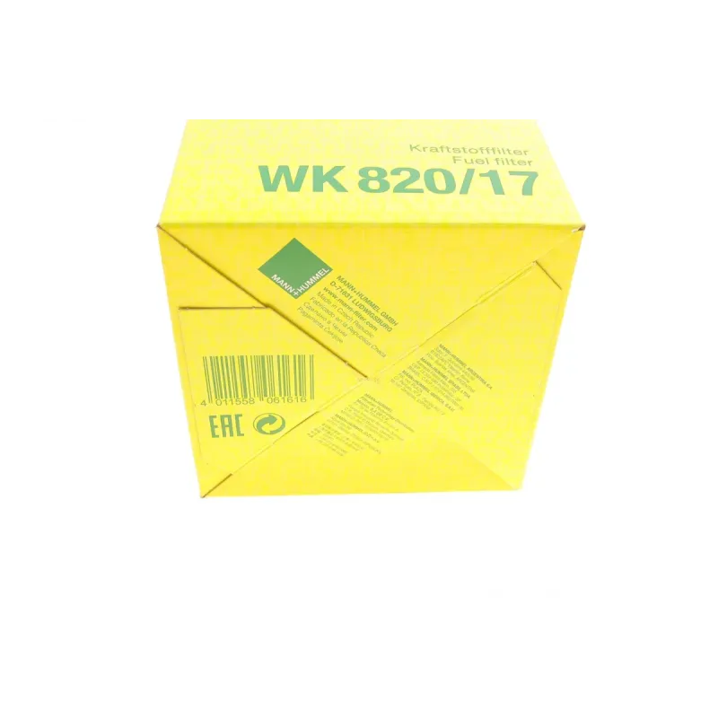 Фільтр паливний MANN-FILTER WK 820/17 з датчиком для Mercedes-Benz C-Class W204/W205, E-Class W212, CLS C218, діаметр 86 мм
