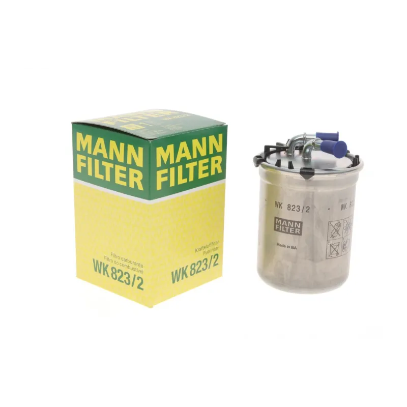 Фільтр паливний MANN-FILTER WK 823/2 для Skoda Fabia, VW Polo 1.4/1.6TDI 2005-, діаметр 80 мм