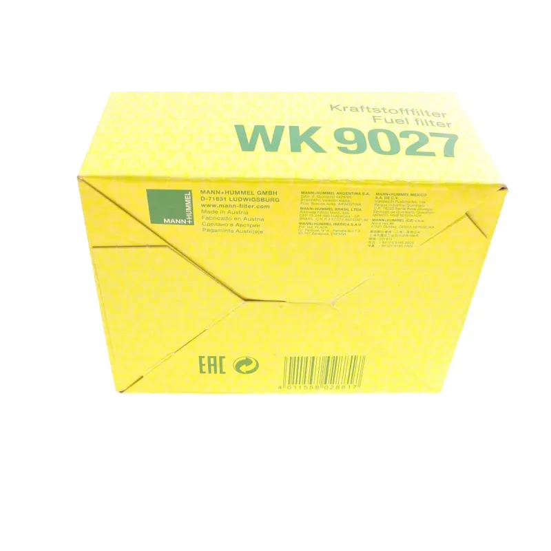 Фільтр паливний MANN-FILTER WK 9027 для Nissan X-Trail T31, Renault Koleos HY_ 2.0 dCi 2007-2013, 93x142 мм