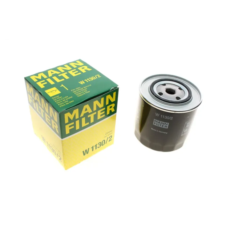 Фільтр масляний MANN-FILTER W 1130/2 для Audi 100 2.5TDI 1990-1994, Audi A6 2.5TDI 1994-1997, 108x128 мм