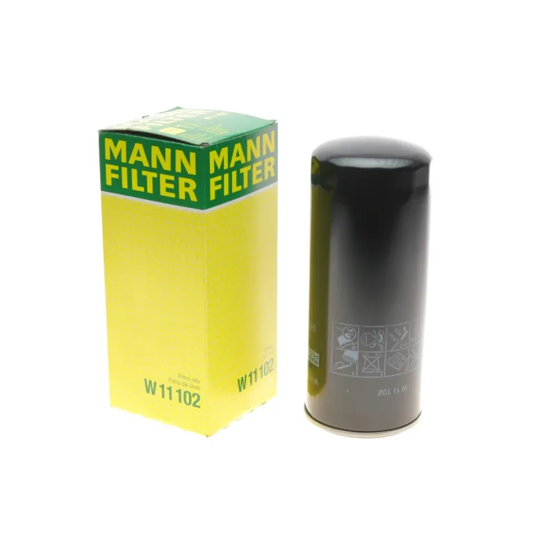 Фільтр масляний MANN-FILTER W 11 102 для Iveco MK/PA-Serie, Deutz-Fahr DX, Magirus-Deutz D-Series, висота 260 мм