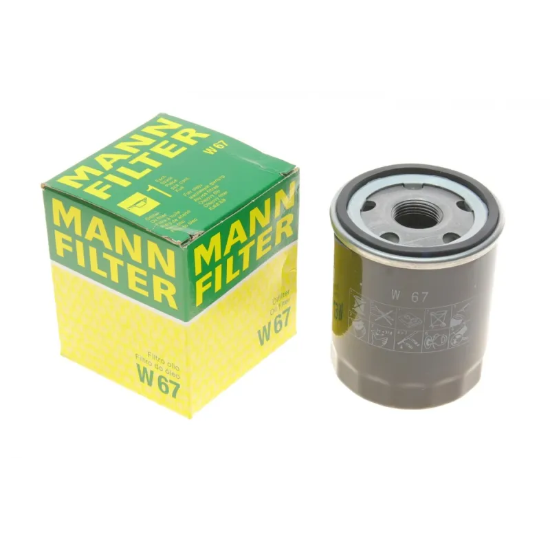 Фільтр масляний MANN-FILTER W 67 для Mitsubishi Colt, Lancer, Smart Fortfour