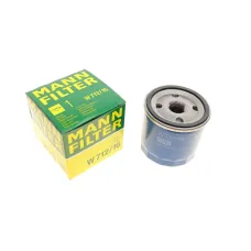 Фільтр масляний MANN-FILTER W 712/16 для Fiat Doblo, Punto, Bravo, Alfa Romeo 145/146/147, M20x1.5