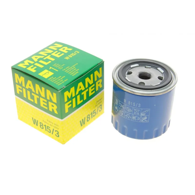 Фільтр масляний MANN-FILTER W 815/3 для Peugeot 205, Citroen BX, Lancia Thema