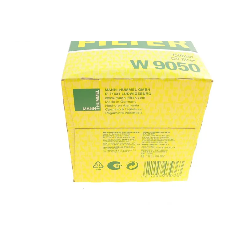 Фільтр масляний MANN-FILTER W 9050 для Ford Transit, Focus, Connect 1998-2013
