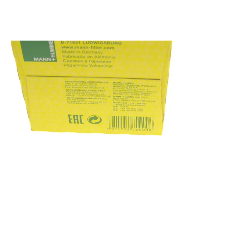 Фільтр масляний MANN-FILTER W 916/1 для Uaz Patriot, Ford Transit, 93x95 мм