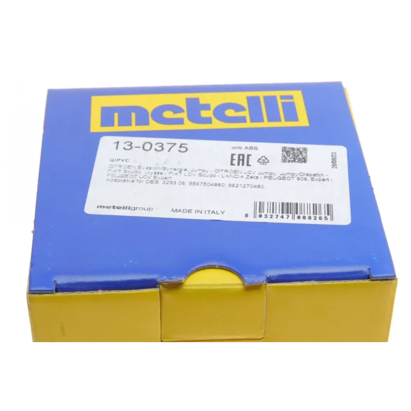 Пильник ШРКШ зовнішній METELLI 13-0375 для Citroen Jumpy, Fiat Scudo, Peugeot Expert 1999-2006 (22x82x126 мм)