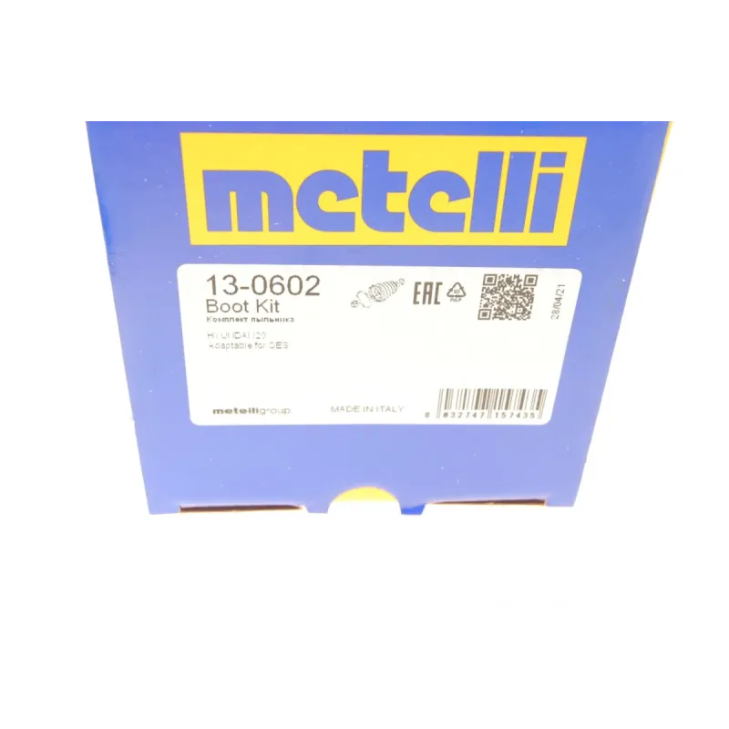 Пильник ШРКШ зовнішній METELLI 13-0602 для Hyundai i20 (PB, PBT) 1.4/1.6 CRDi 2008-2015, 22x75x112 мм