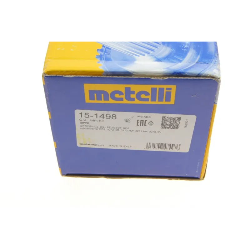 ШРКШ зовнішній METELLI 15-1498 для Citroen C2/C3 Pluriel, Peugeot 1007 1.4/1.6/HDi (21/28/49/81мм)