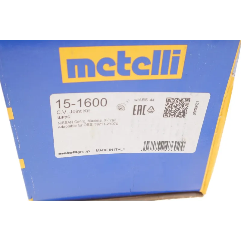 ШРКШ зовнішній METELLI 15-1600 для Nissan X-Trail T30 2001-2013 (29/25/56/98/44z) +ABS