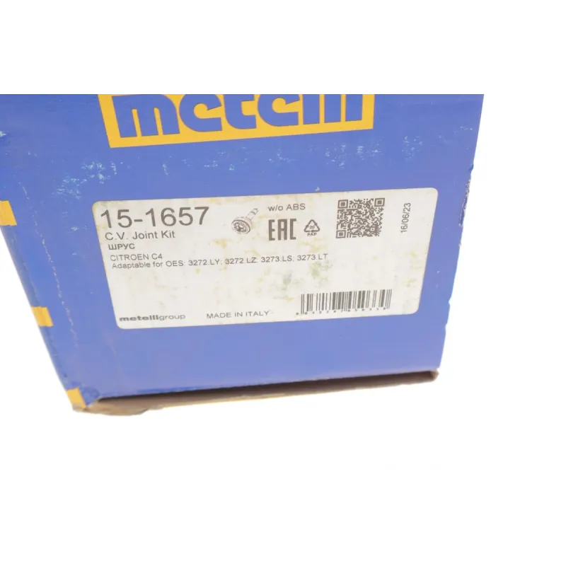 ШРКШ зовнішній METELLI 15-1657 для Citroen C4 Grand Picasso 2.0 HDi 2006-2013 (25/26/58.8/91/47.5мм)