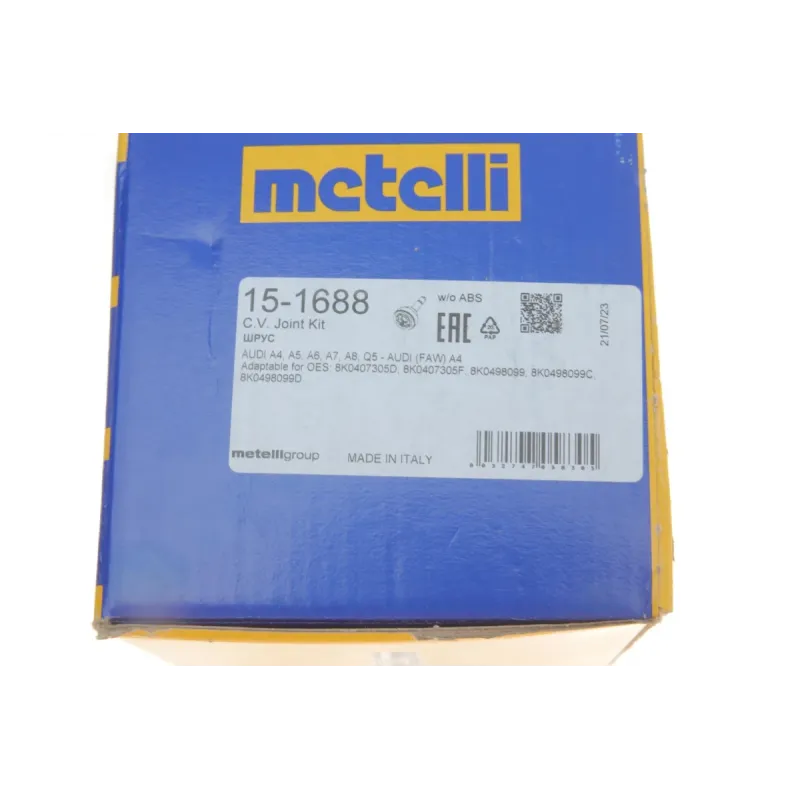 ШРКШ зовнішній METELLI 15-1688 для Audi A4 B8 2007- (42/27/76.3мм)