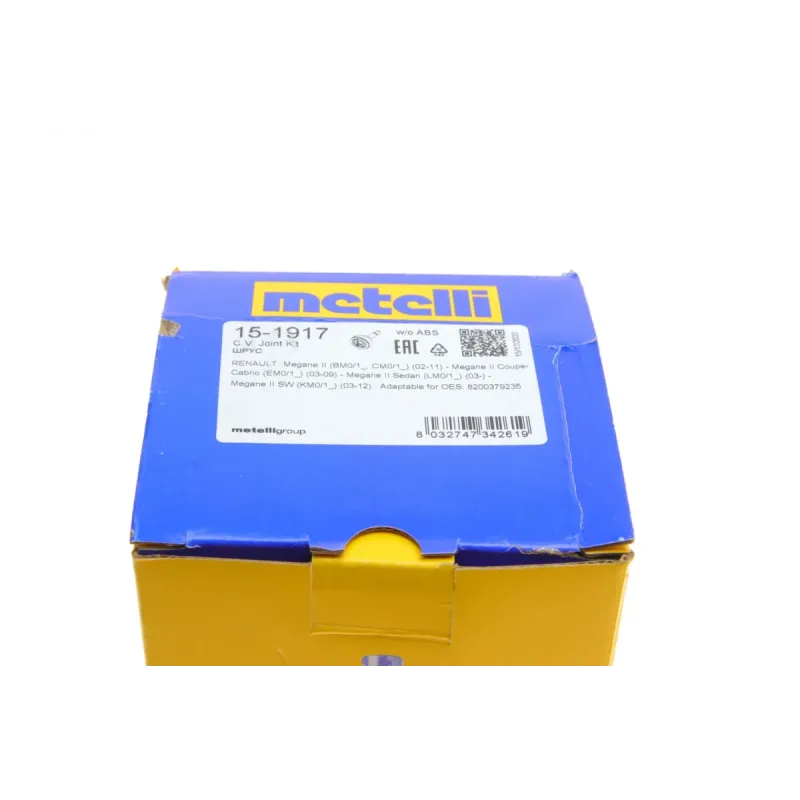 ШРКШ зовнішній METELLI 15-1917 для Renault Megane 1.5 dCi 2003-2009 (23/32/49/81.1мм)