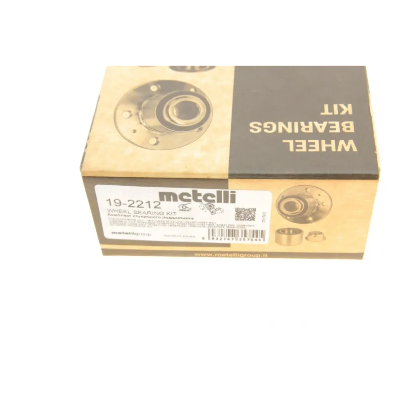 Підшипник маточини передній METELLI 19-2212 для Mercedes-Benz Sprinter 901, 902, 903, VW LT 1996-2006, 25x73.43x22 мм