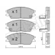 Колодки гальмівні (передні) Hyundai Accent I/II 94-05/Getz 02-10/Elantra 90-00/Pony 85-95