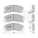 Колодки гальмівні передні METELLI 22-0134-0 для Citroen C-Crosser, Mitsubishi Outlander, Pajero 2007-