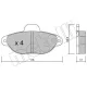 Колодки гальмівні передні METELLI 22-0159-1 для Fiat 500, Panda, Punto 115x55.5x17 мм