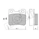 Колодки гальмівні задні METELLI 22-0203-0 для Mercedes-Benz C-Class W202/E-Class W124/W210 1993-2002