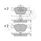 Колодки гальмівні передні METELLI 22-0207-3 для BMW 3 (E46) X3 (E83) Z4 (E85/E86)